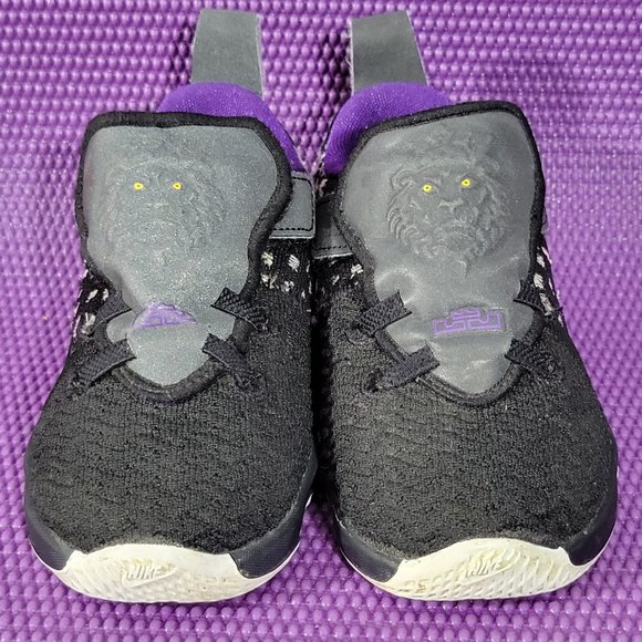 Nike Lebron XVIII TD 'Lakers' Athletic Shoes - Toddler 7C - Picture 3 of 6